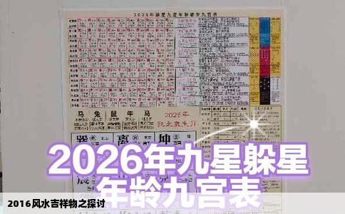 2016风水吉祥物之探讨