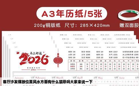 客厅沙发摆放位置风水方面有什么禁忌吗大家来说一下