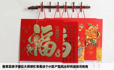 我想买房子哪位大师帮忙看看这个小区户型风水好吗请指示如有