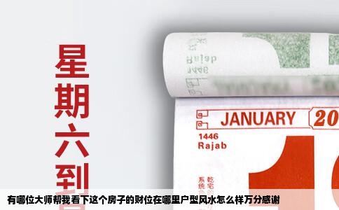 有哪位大师帮我看下这个房子的财位在哪里户型风水怎么样万分感谢