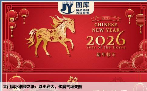 大门风水调整之法：以小迎大，化解气场失衡