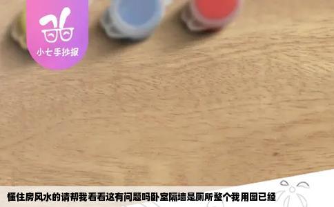 懂住房风水的请帮我看看这有问题吗卧室隔墙是厕所整个我用图已经