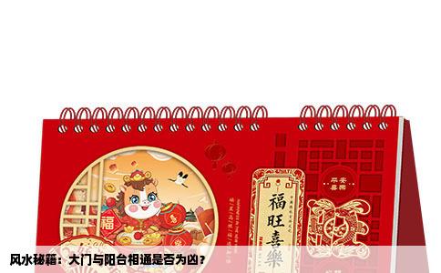 风水秘籍：大门与阳台相通是否为凶？