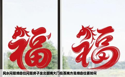 风水问题绝命位问题房子坐北朝南大门在西南方是绝命位要如何