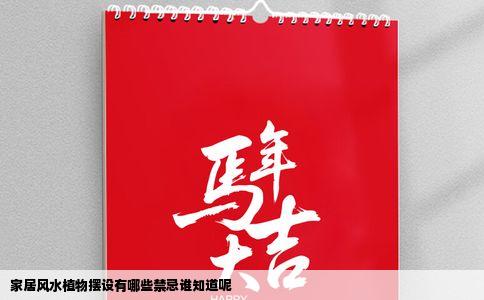 家居风水植物摆设有哪些禁忌谁知道呢