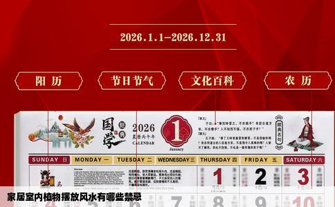 家居室内植物摆放风水有哪些禁忌