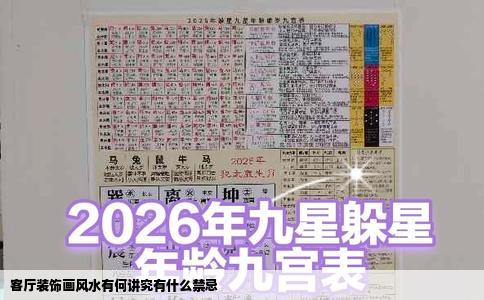 客厅装饰画风水有何讲究有什么禁忌