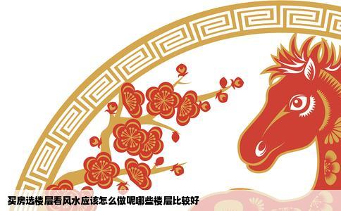 买房选楼层看风水应该怎么做呢哪些楼层比较好