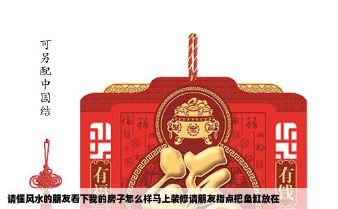 请懂风水的朋友看下我的房子怎么样马上装修请朋友指点把鱼缸放在