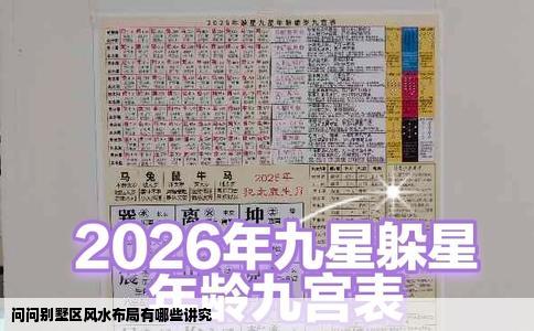 问问别墅区风水布局有哪些讲究