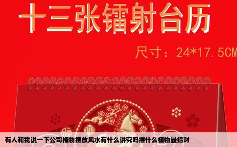 有人和我说一下公司植物摆放风水有什么讲究吗摆什么植物最招财